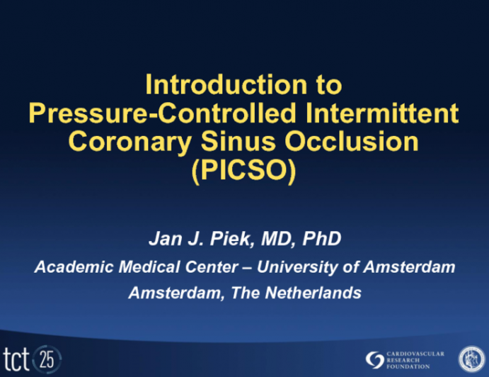 Introduction to Pressure-Controlled Intermittent Coronary Sinus Occlusion (PICSO)