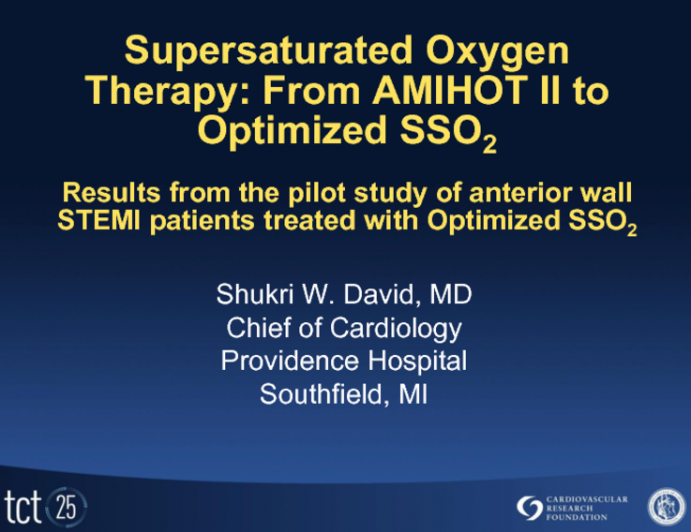 Supersaturated Oxygen Therapy: From AMIHOT-II  to Optimized SSO2