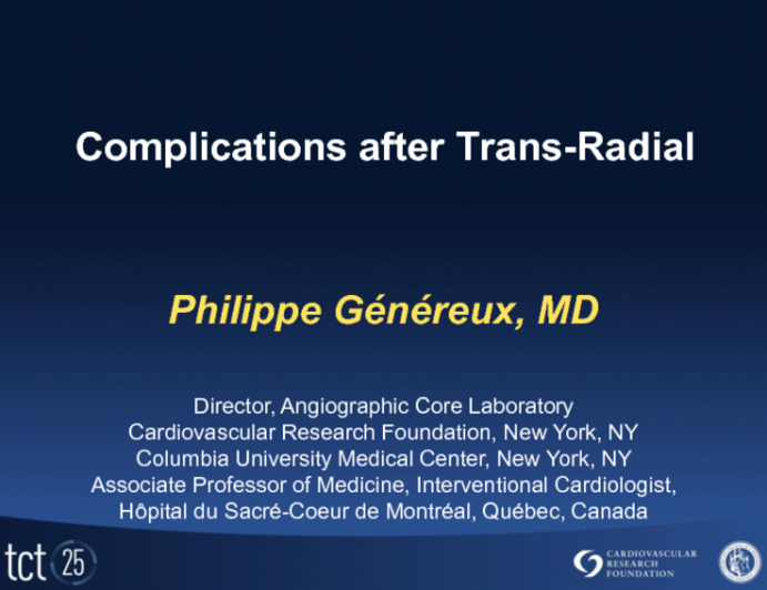 Common and Serious Complications of Transradial Access: A Case Review Series