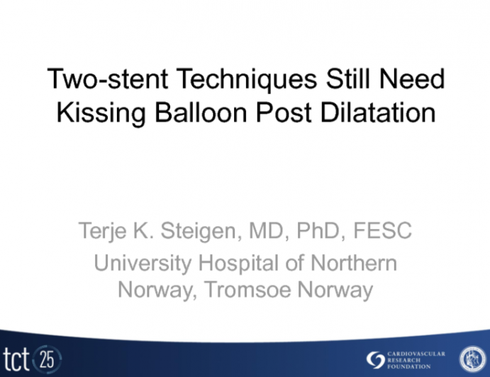 Case #8: Two-stent Techniques Still Need Kissing Balloon Post Dilatation!