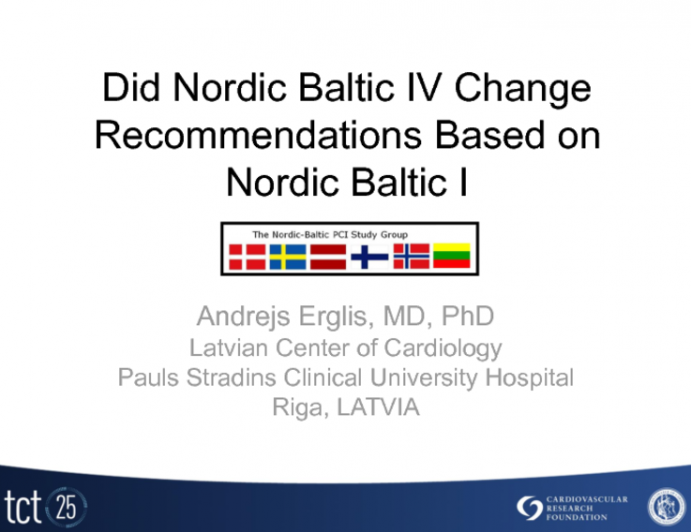 Case #2: Did Nordic Baltic IV Change Recommendations Based on Nordic Baltic I?