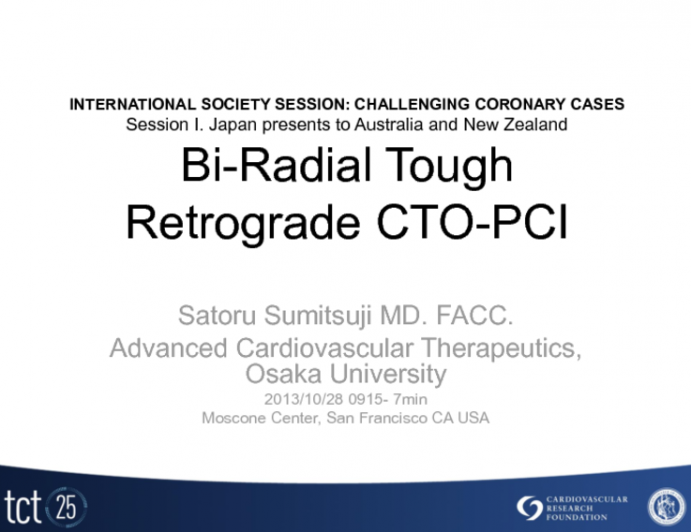 Bi-Radial Tough Retrograde CTO-PCI