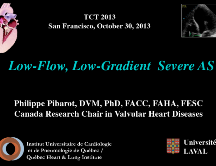 Assessment of AS with Low Cardiac Output