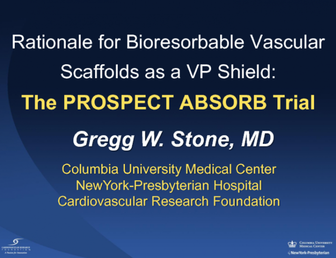 Rationale for Bioresorbable Vascular Scaffolds as a VP Shield: The PROSPECT ABSORB Trial