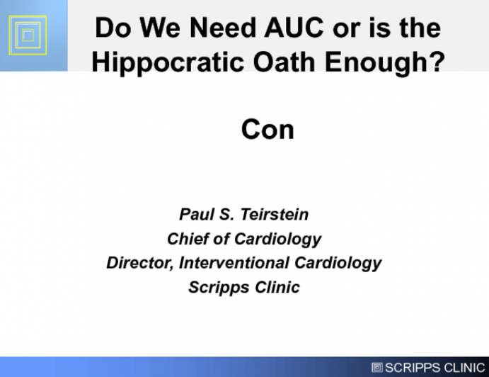 Do Appropriate Use Criteria Impact Patient Care or Just Documentation of Patient Care?