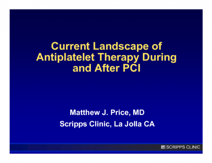 Current Landscape of Anti-platelet Therapy During and After PCI