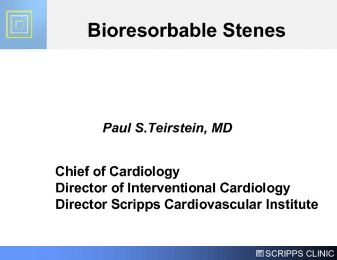 Biodegradable Stent Implantation