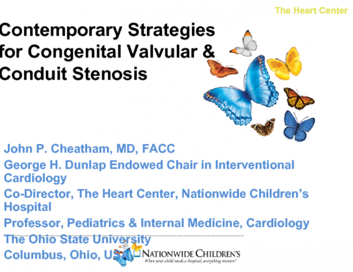 Contemporary Strategies for Congenital Valvular and Conduit Stenosis