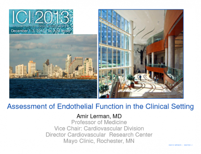 Assessment of Endothelial Function in the Clinical Setting