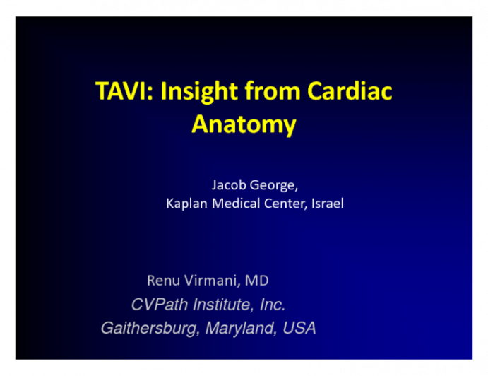 TAVI: Insight from Cardiac Anatomy | tctmd.com