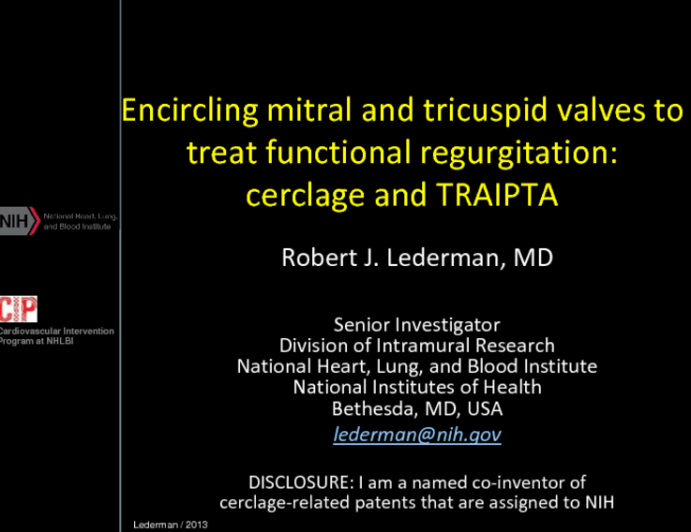 Encircling mitral and tricuspid valves to treat functional regurgitation: cerclage and TRAIPTA