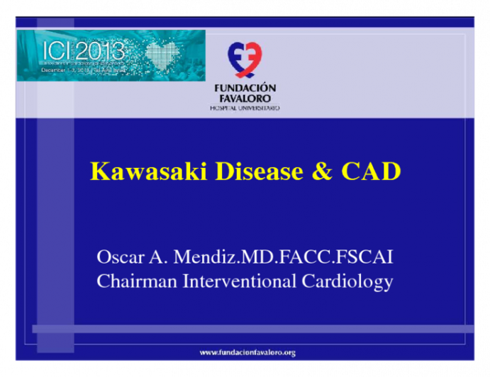Kawasaki Disease & CAD