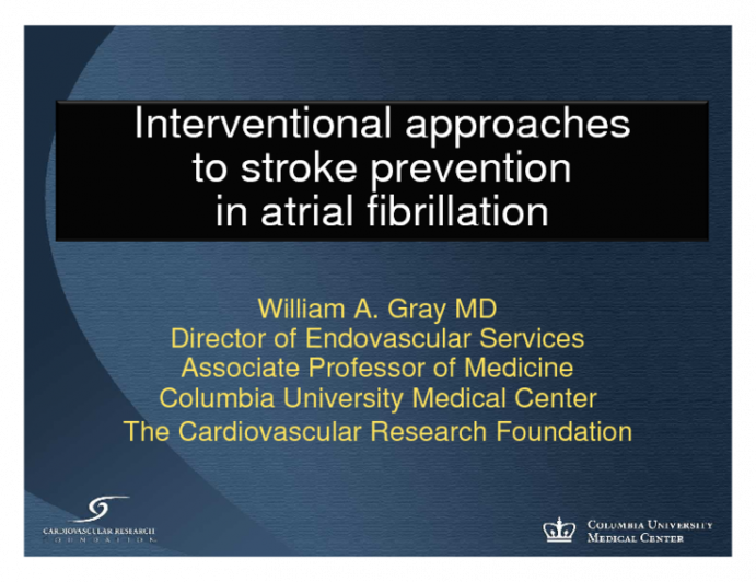 Interventional Approaches to Stroke Prevention in Atrial Fibrillation