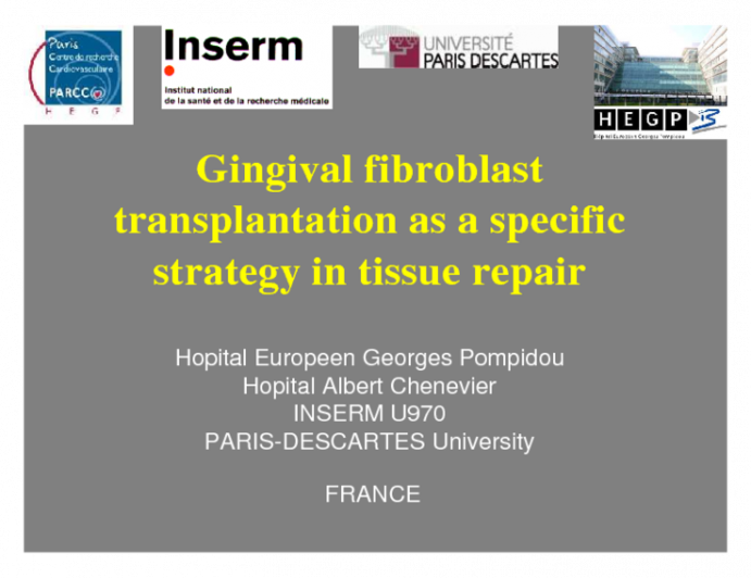 Gingival Fibroblast Transplantation as a Specific Strategy in Tissue Repair