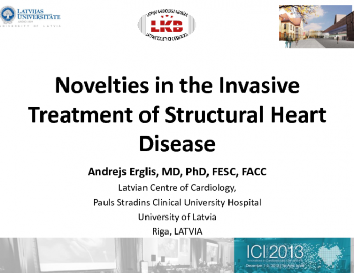 Novelties in the Invasive Treatment of Structural Heart Disease