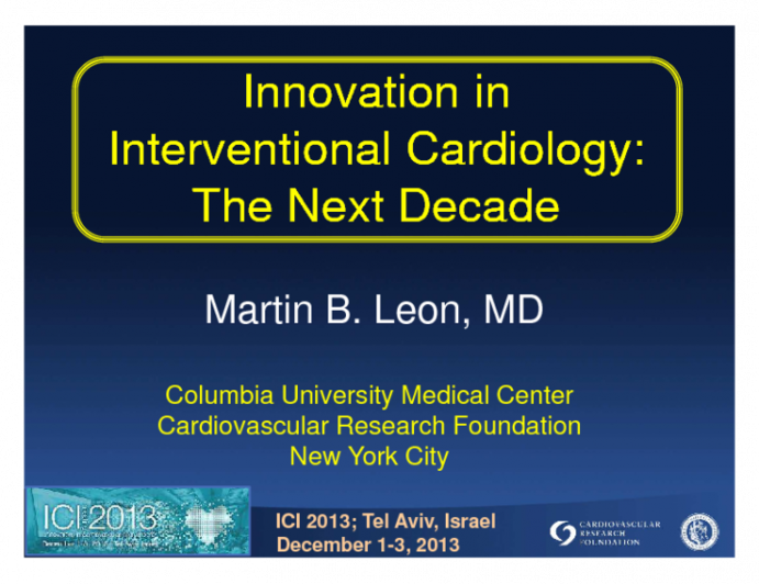 Innovation in Interventional Cardiology: The Next Decade