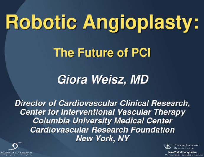 Robotic Angioplasty: The Future of PCI