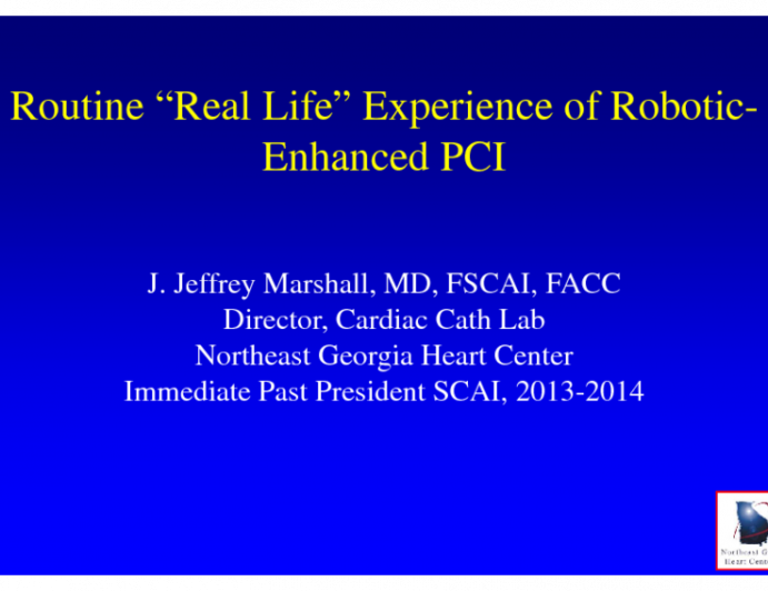 Routine “Real Life” Experience of Robotic-Enhanced PCI