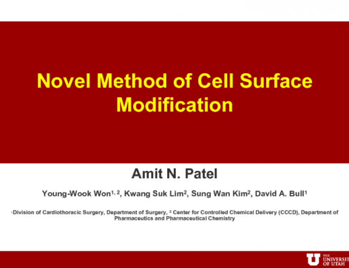 Novel Method of Cell Surface Modification