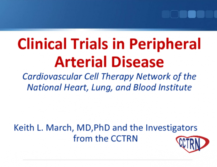 Clinical Trials in Peripheral Arterial Disease