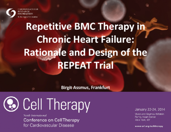 Repetitive BMC Therapy in Chronic Heart Failure: Rationale and Design of the REPEAT Trial