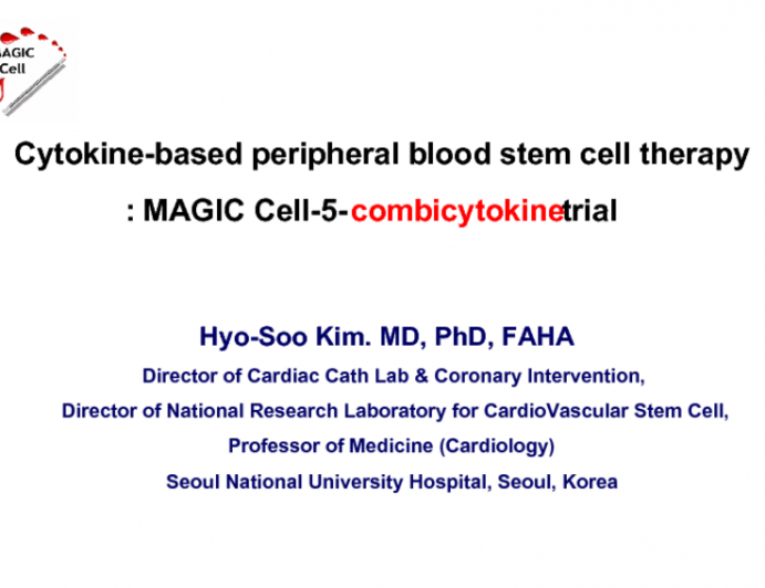 Cytokine-based peripheral blood stem cell therapy: MAGIC Cell-5-combicytokine trial