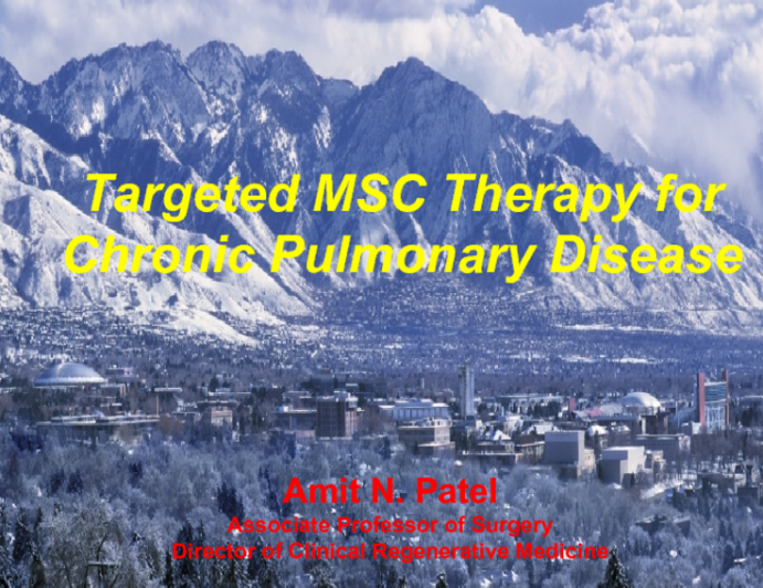 Targeted MSC Therapy for Chronic Pulmonary Disease