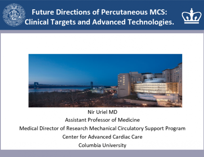 Future Directions of Percutaneous MCS: Clinical Targets and Advanced Technologies