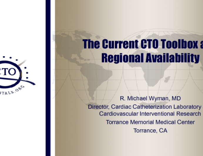 The Current CTO Toolbox and Regional Availability