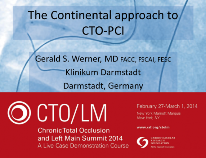 The Continental Approach to CTO-PCI