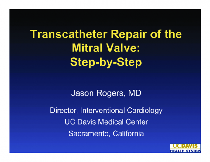 Transcatheter Repair of the Mitral Valve: Step-by-Step