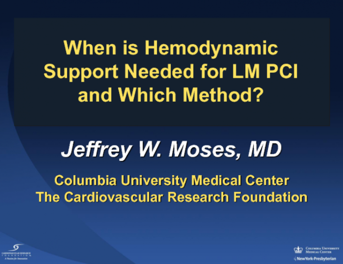 When is Hemodynamic Support Needed for Left Main PCI and Which Method?