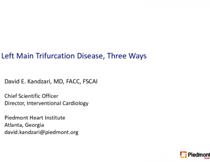 Management of Left Main Trifurcation Disease (with Case Examples)