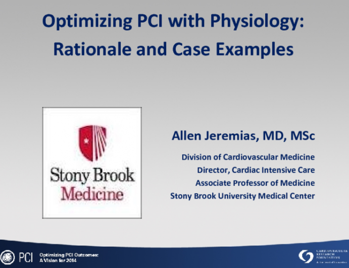 Optimizing PCI with Physiology: Rationale and Case Examples