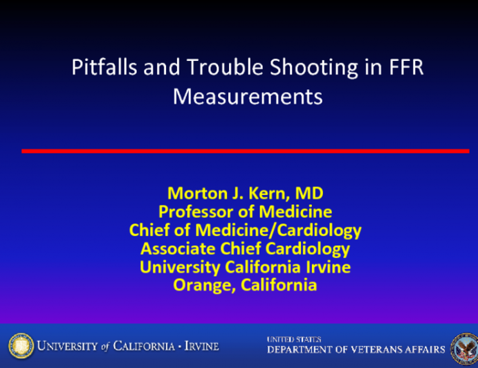 Pitfalls and Trouble Shooting in FFR Measurements