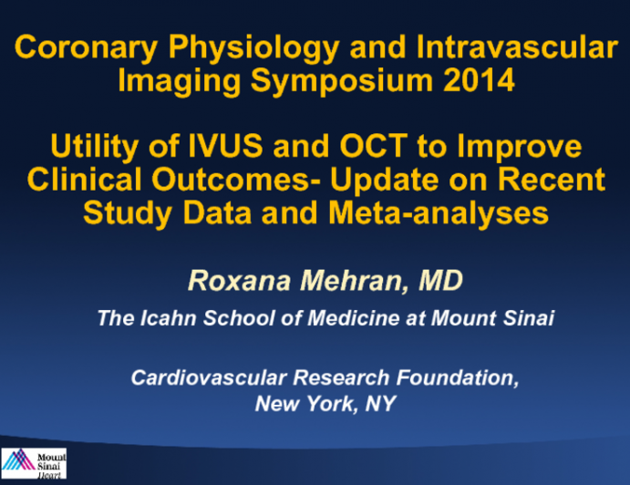 Utility Of IVUS And OCT To Improve Clinical Outcomes - Update On Recent ...