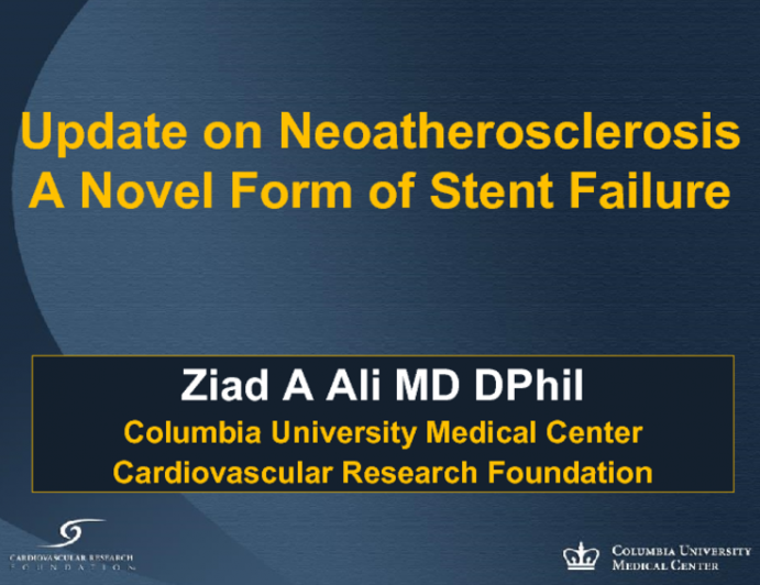 Update on Neoatherosclerosis: A Novel Form of Stent Failure