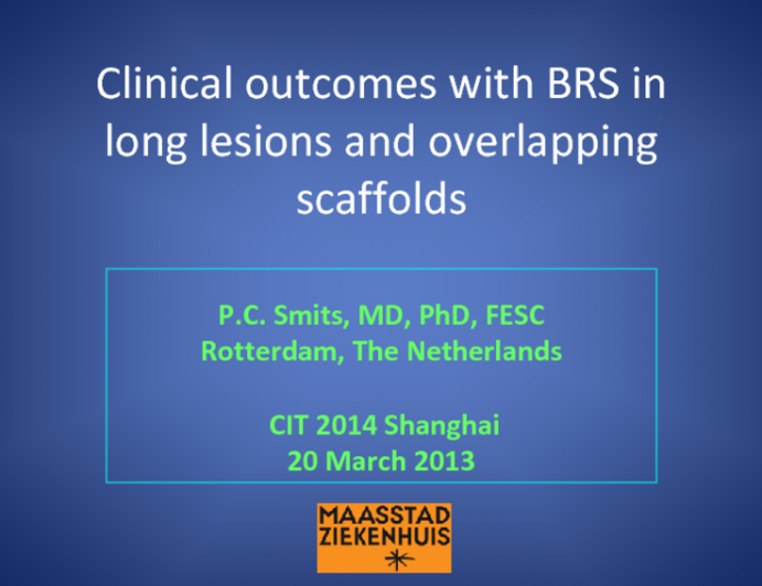 Clinical Outcomes with BRS in Long Lesions and Overlapping Scaffolds