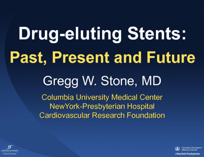 Drug-Eluting Stents: Past, Present, and Future