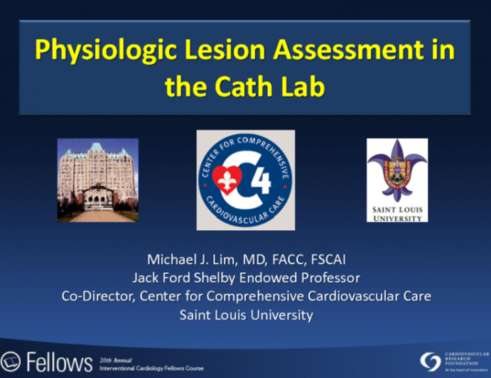 Physiologic Lesion Assessment in the Cath Lab