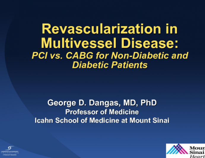Revascularization in Multivessel Disease: PCI vs CABG for Nondiabetic and Diabetic Patients