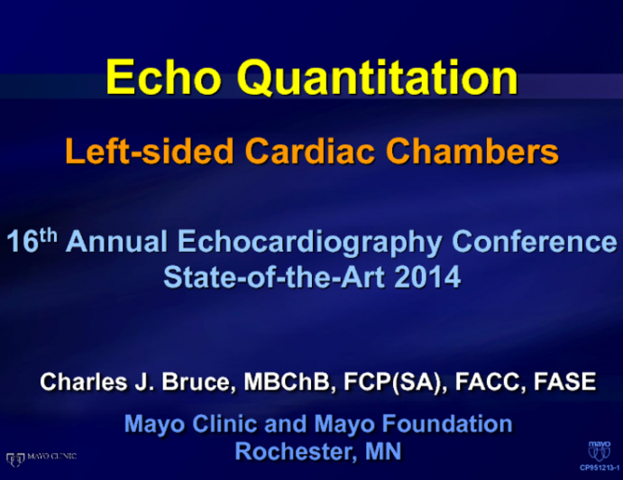 Echo Quantitation Left-sided Cardiac Chambers