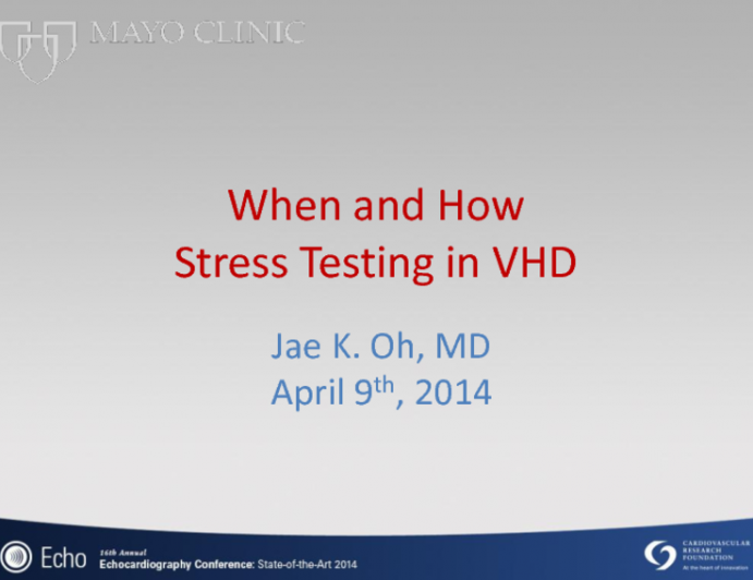 When and How: Stress Testing in VHD