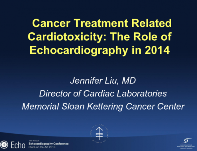 Cancer Treatment Related Cardiotoxicity: The Role of Echocardiography in 2014