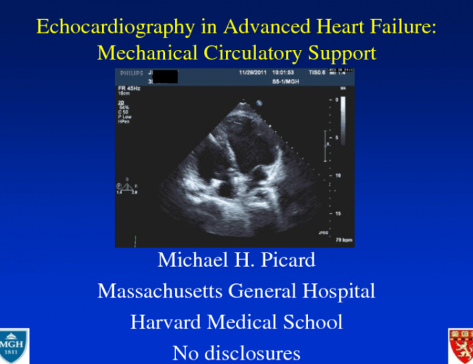 Echocardiography in Advanced Heart Failure: Mechanical Circulatory Support