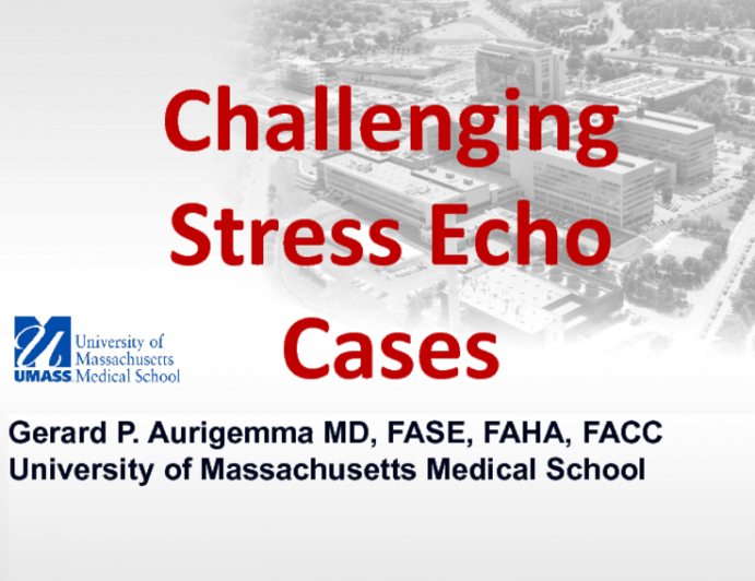 Challenging Stress Echo Cases