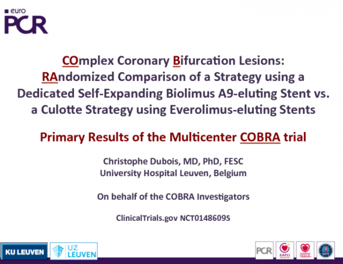 Primary Results of the Multicenter COBRA Trial