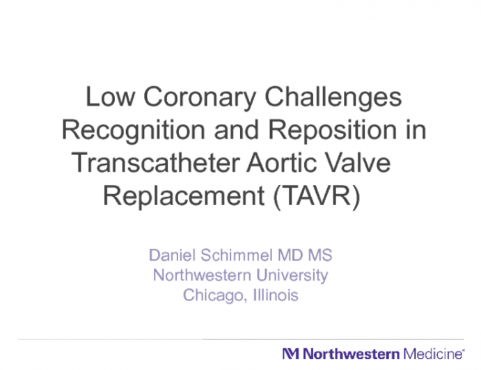 Low Coronary Challenges in Transcatheter Aortic Valve Replacement