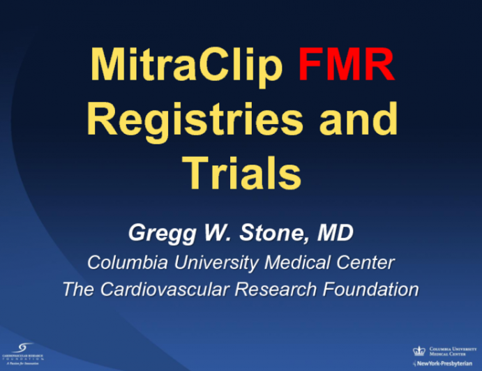 MitraClip FMR Registries and Trials