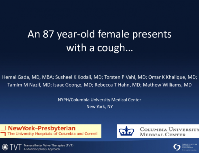 An 87 Year-old Female Presents with a Cough...